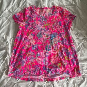 NWT lilly pulitzer etta tee size XL